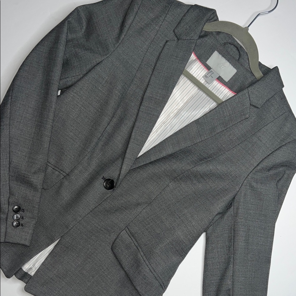 H&M Women’s Classic Gray Blazer - Picture 3 of 9